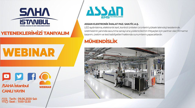 Assan Elektronik olarak Saha İstanbul Webinarına katıldık.